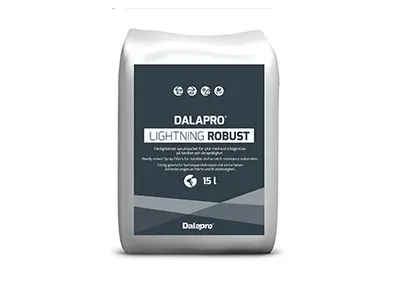 Dalapro Lightning Robust - færdigblandet sprøjtespartelmasse til overflader med ekstra høje krav til hårdhed og slidstyrke