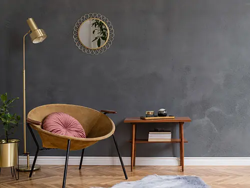 Dalapro Design Concrete Grey - Farvet dekorspartelmasse, der giver en betonlignende, levende vægflade