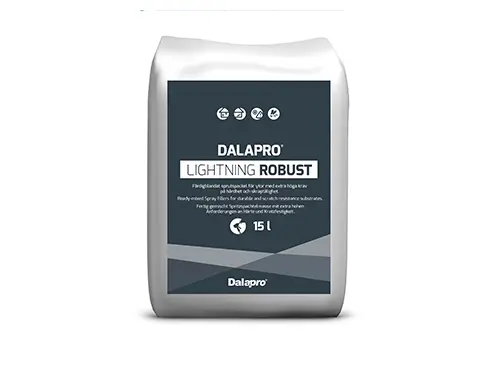 Dalapro Lightning Robust - færdigblandet sprøjtespartelmasse til overflader med ekstra høje krav til hårdhed og slidstyrke