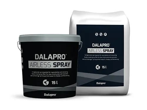 Dalapro Airless Spray, 15 l - Hvid sprøjtespartelmasse til nybyggeri og renovering