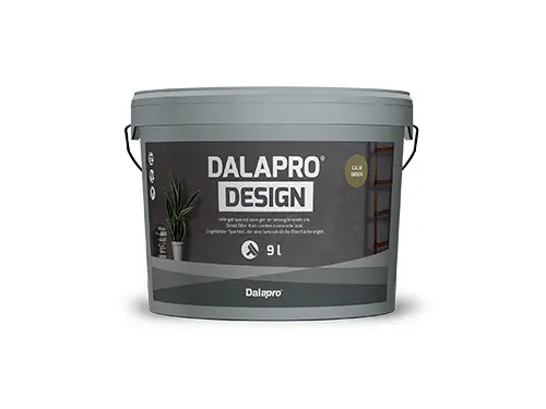 Dalapro Design Calm Green - en indfarvet færdigblandet spartelmasse i en grøn farve